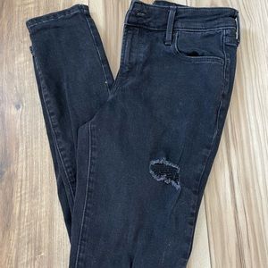 Old navy black ripped jeans